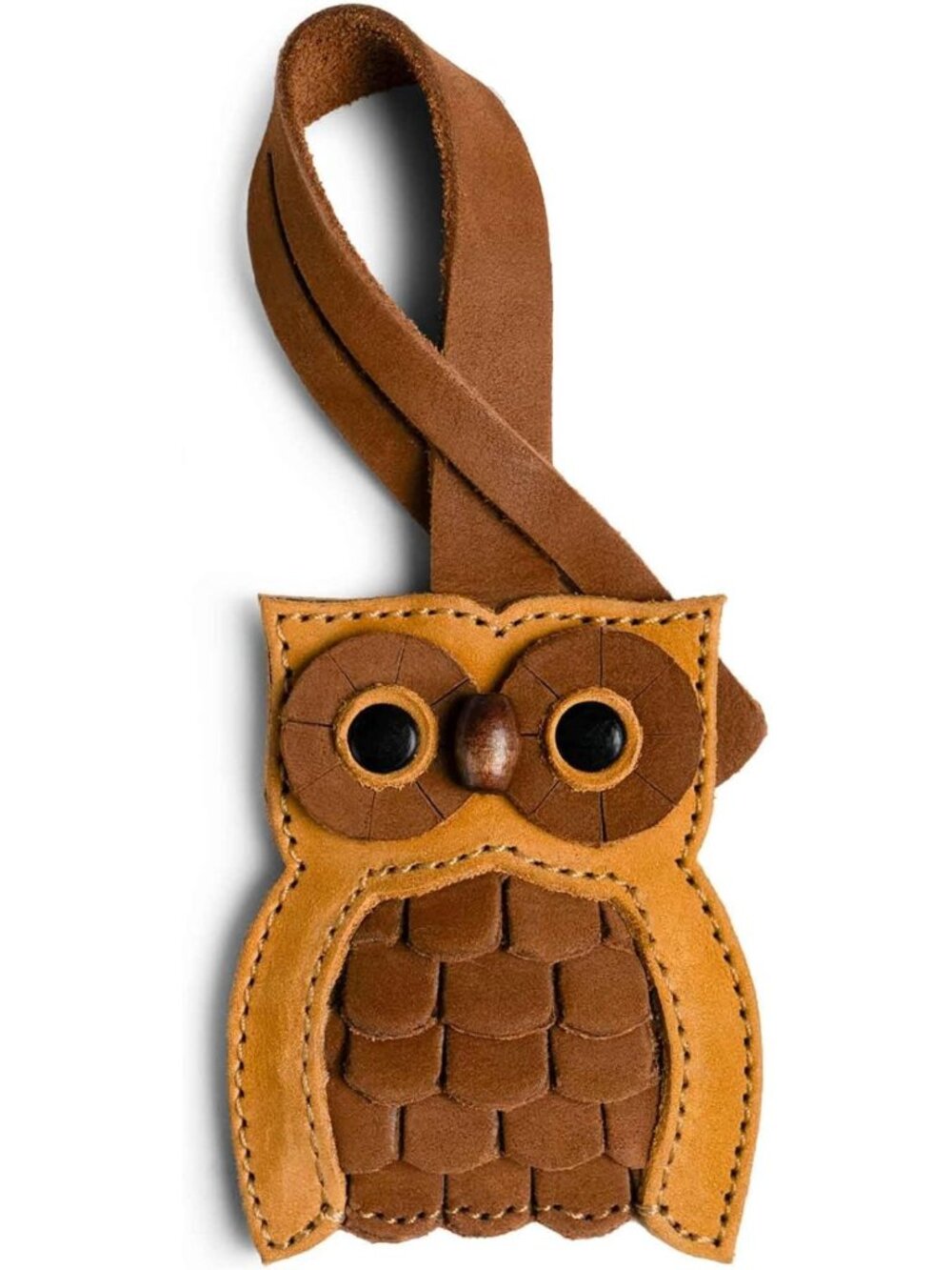 Leather Owl Bag Charm | Cute Purse & Tote Accessory | Unique Women’s Backpack